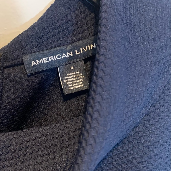 American Living Ponte Navy Sheath Dress - Picture 8 of 11